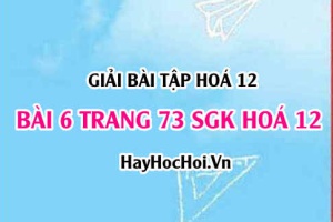 Giải bài 6 trang 73 SGK Hoá 12: Khái niệm, tính chất, phân loại và ứng dụng của Vật liệu Polime, Chất dẻo, Tơ, Cao su